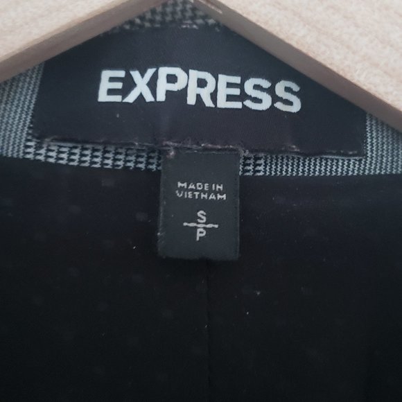 Oversized Double Breasted Express Plaid Blazer - Picture 4 of 4